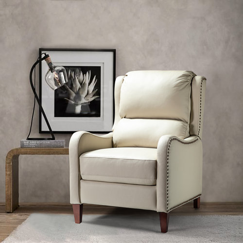 Red Barrel Studio® Bipasha Leather Recliner & Reviews Wayfair